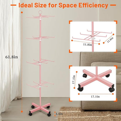 Retail Display Stand Rotating Display Stand 4 Tier Spinning Display Stand - Image 2