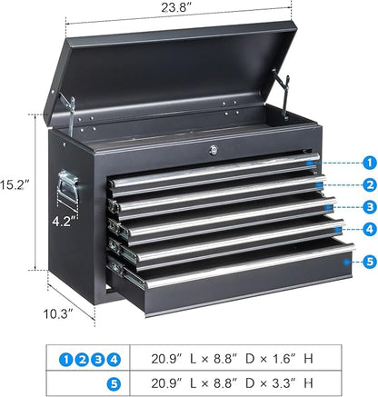 Metal Tool Box Organizer | Lockable Tool Chest | Toolbox - Image 5