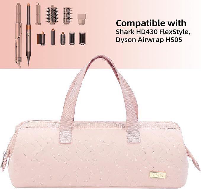 NISHEL Hair Tools Travel Carrying Bag, Portable Hair Air Wrap Dryer Case - Image 4