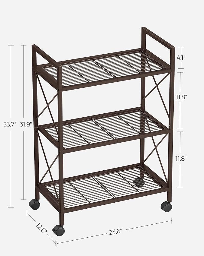 SONGMICS 3-Tier Metal Storage Rack - Image 3