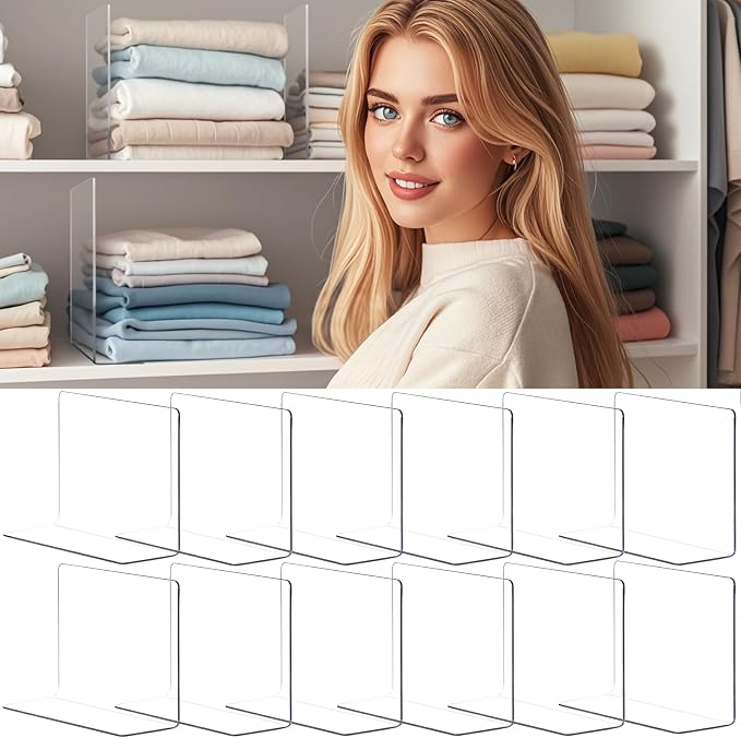 Shelf Dividers for Closet Organization by Lebouri
