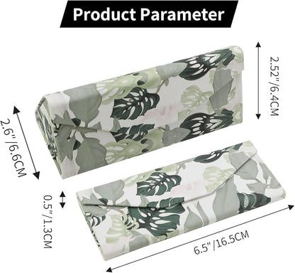Foldable Glasses Case, Magnetic PU Leahter Sunglasses Case, Cute Hard Shell - Image 5