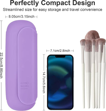 Silicone Travel Makeup Brush Holder - Image 6