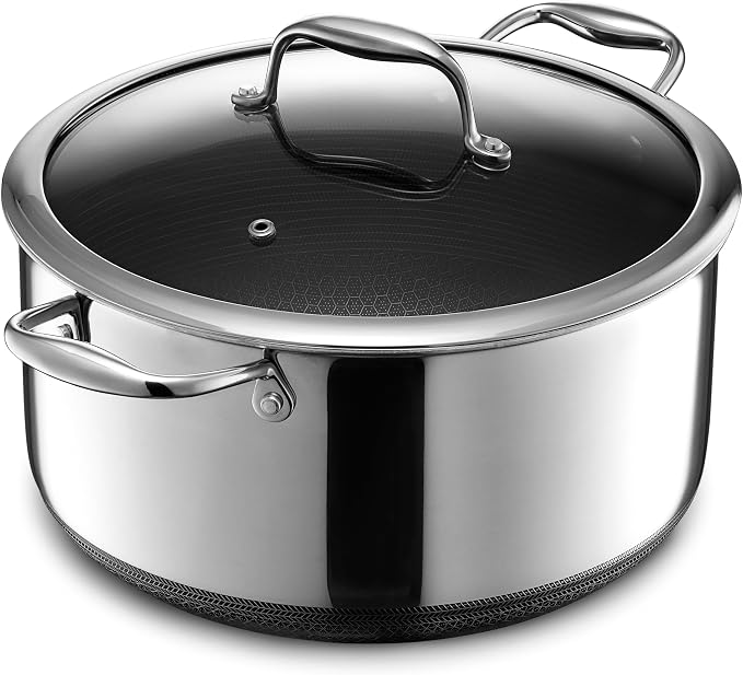 HexClad Hybrid Nonstick 8-Quart Stockpot by HexCladHybridCookware