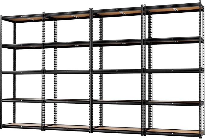 LEVELEVE 5-Tier Heavy Duty Storage Shelving Unit, 2020 lbs Capacity, Adjustable by Enjoyyourlife