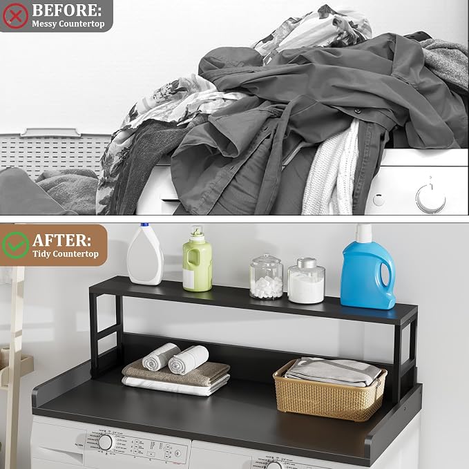 Washer Dryer Countertop with Shelf, 27.5″D x 54″W x 16.7″H, Countertop - Image 4