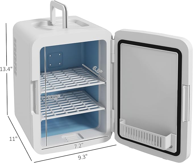 HOMCOM Mini Fridge for Bedroom or Car - Image 7