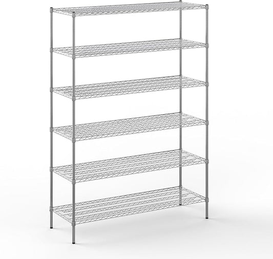 21" Deep x 60" Wide x 86" Height Wire Shelving Kit | 6-Tier | NSF Commercial by Regal+Altair