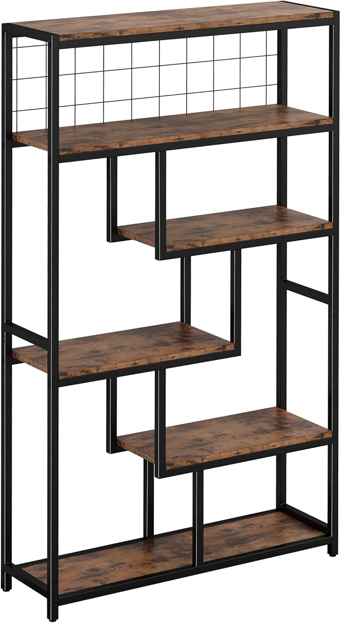 IRONCK Bookshelves 6 Tiers, Industrial Etagere Heavy Duty Shelves by IRONCK