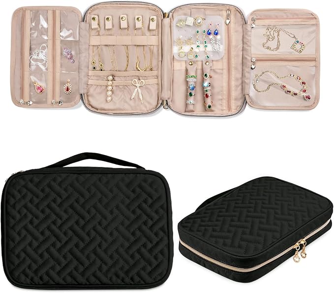 SFYBYHEART Travel Jewelry Organizer Case, Jewelry Travel Bags by SFYBYHEART