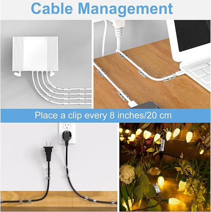 Adhesive Cable Clips Clear, Upgraded Wire Holders - Image 6