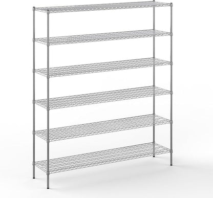 18" Deep x 72" Wide x 86" Height Wire Shelving Kit | 6-Tier | NSF Commercial by Regal+Altair