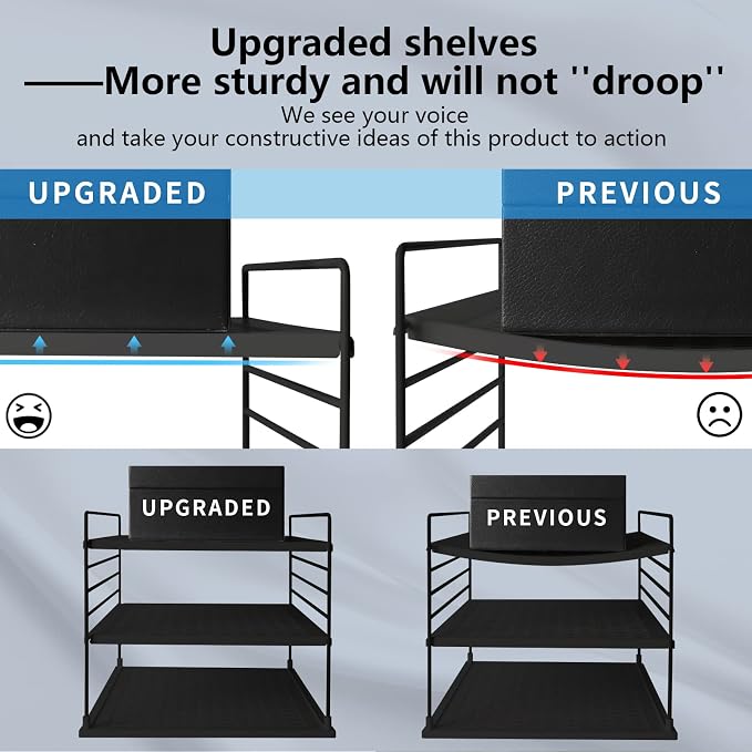 Upgraded Cabinet Organizers and Storage -Divided Compartment Holder - Image 7