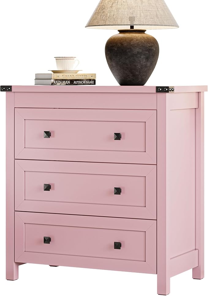 Dresser for Bedroom with 3 Drawers, Small Chests of Drawers, 27.55" Wide - Image 7