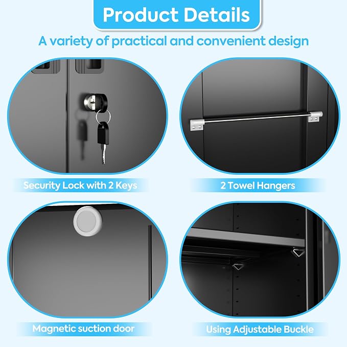 SUXXAN Broom Closet Storage Cabinet - Image 6