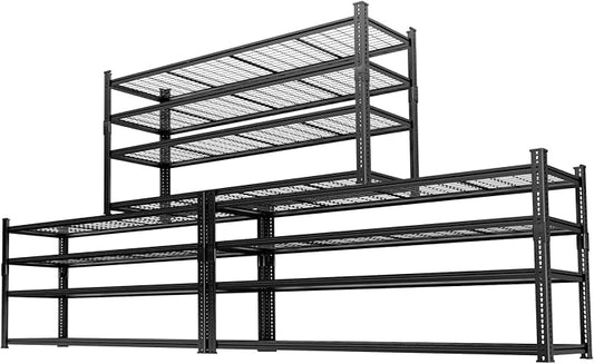 Storage Shelves 3PCS Garage Shelving Heavy Duty 2640LBS Capacity, 4 Tier by Unknown