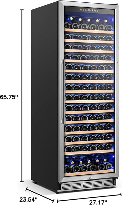 Wine Fridge Freestanding, 173 Bottles 24 Inch Wine Cooler Refrigerator - Image 9