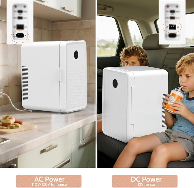 advwin 22L Mini Fridge for Bedroom, 30 Cans Portable Cooler & Warmer Compact - Image 7