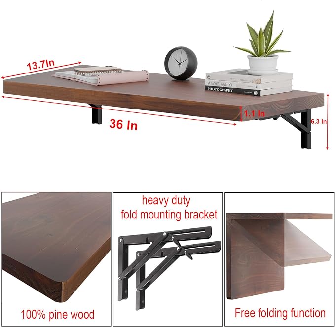 IAE Wall Mounted Folding Table - Image 3