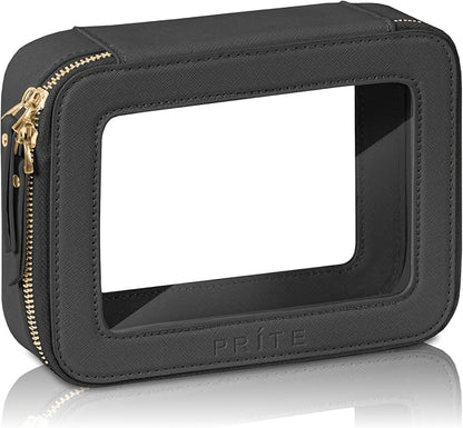 Prite Clear Makeup Bag Cosmetic Organizer Case Waterproof Travel Toiletry Bag by Prite