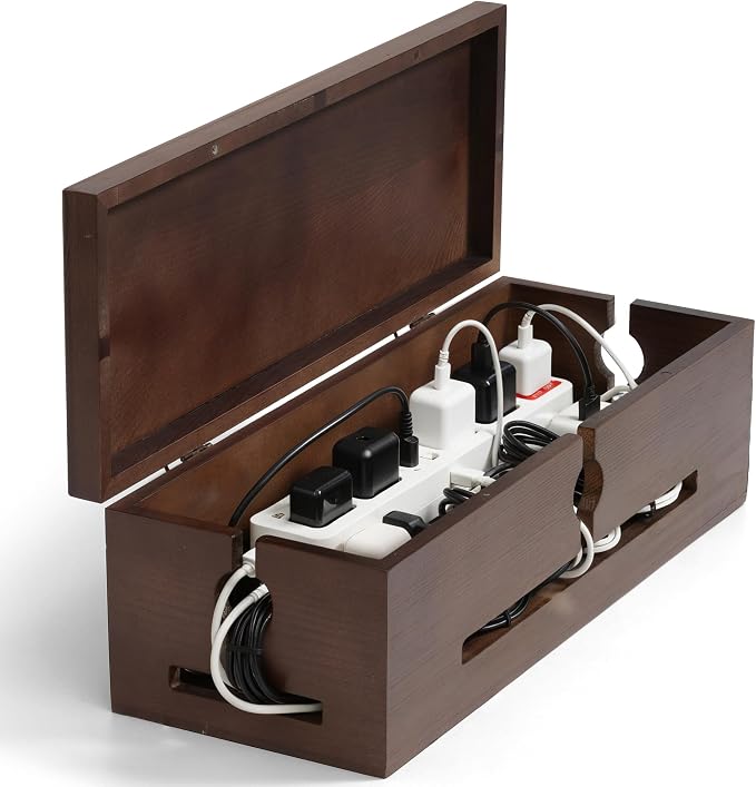 Solid Wood Cable Management Box by SenlanMot