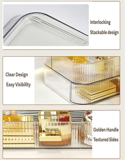 Stackable Clear Plastic Organizer Drawer | Organize Eyeshadow Palettes - Image 6