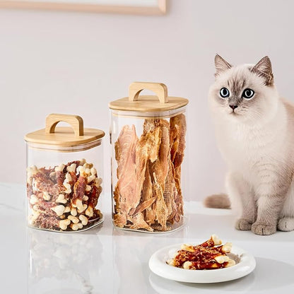 Sweejar 4 qt Large Jars with Bamboo Lids, 1 Gallon Glass Candy Jar with Lid - Image 4