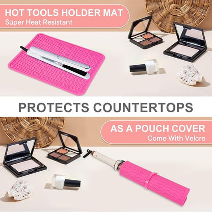 Oversize Silicone Heat Resistant Mat, Portable Travel Mat Cover - Image 6