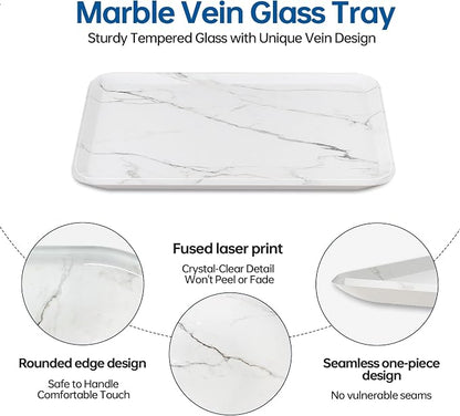 Vanity Decorative Tray, Bathroom & Countertop Organizer - Image 4