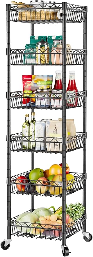 SINGAYE 6 Tier Shelf Wire Rack Shelving by SINGAYE