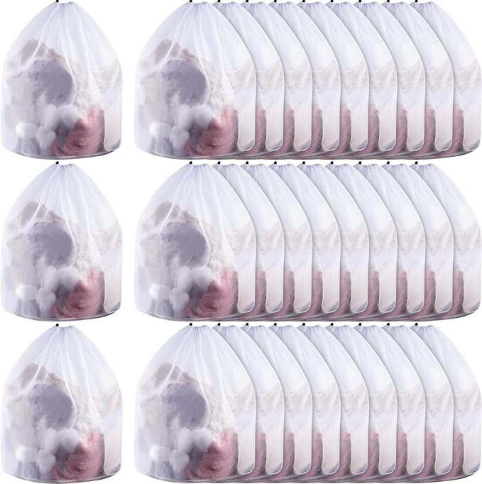 30 Pcs 24 * 32 Inches Fine Mesh Laundry Bag by Fabbay