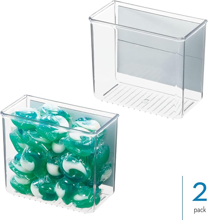 iDesign Magnetic Small Clear Plastic Organizer Bins - Image 2