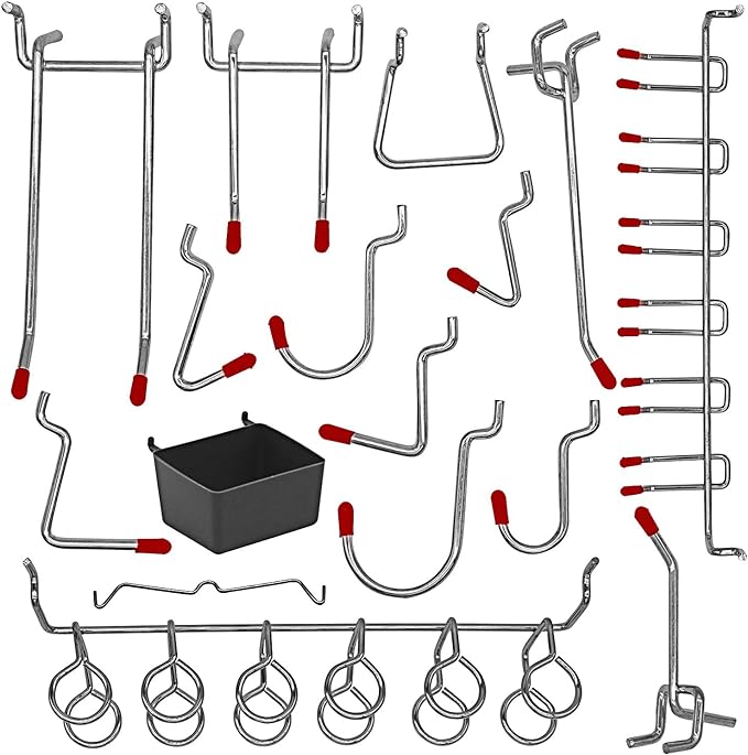 114 pcs Pegboard Hooks Assortment - Image 5