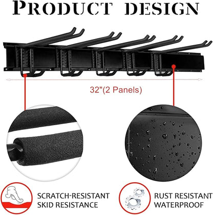 WALMANN Garage Storage Organization System Ski Wall Rack Up to 10 Pairs of Skis - Image 2