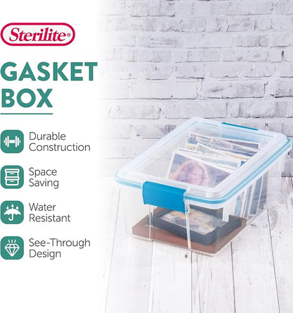 Sterilite 18-Pack Gasket Box, Weather-Resistant Storage Bins - Image 2