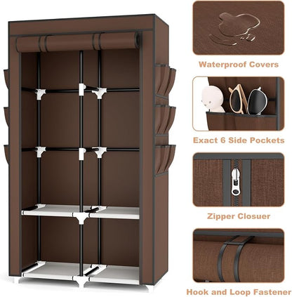 VTRIN Portable Closet Wardrobe for Hanging Clothes - Image 4