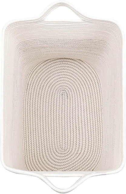 Storage Baskets for Clothes Fabric Cotton Rope Storage Basket - Image 6