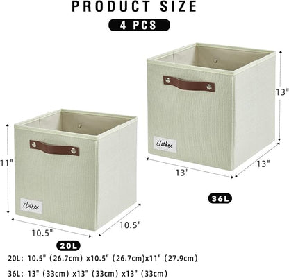 Collapsible Fabric Storage Cube Bins - Image 2