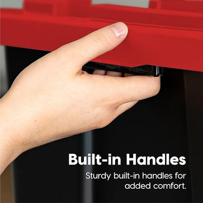 IRIS USA 12 Gallon Heavy Duty Truck Bed Toolbox Storage Tote Bins - Image 7
