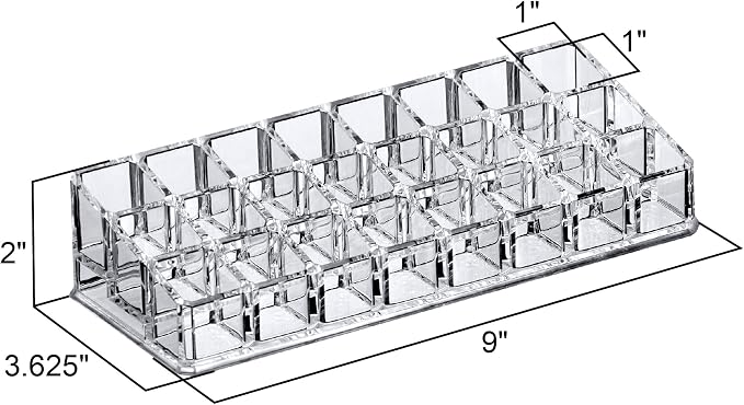 Amazing Abby - Glamour - 24-Slot Acrylic Lipstick Organizer, Lipstick Holder - Image 3