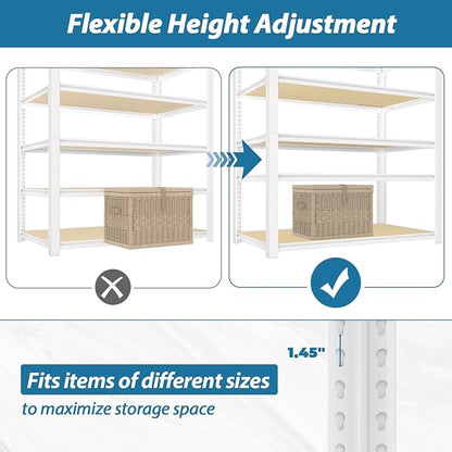 PrimeZone 4 Packs 36" W x 16" D x 72" H Closet Storage Shelves - Image 5