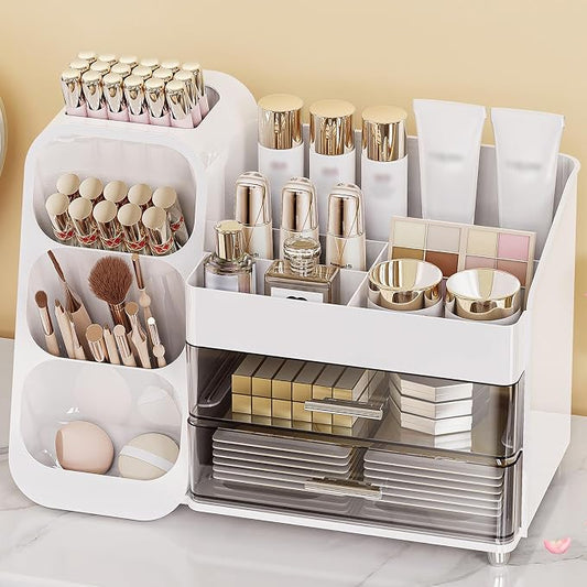 Makeup Organizer with Drawers, Skincare Organizer, Storage Box Cosmetic Display by Anylady