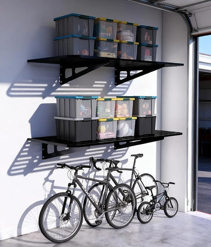 Garage Wall Shelving 2-Pack 2x4ft 24-inch-by-48-inch Wall Shelf Garage Storage - Image 2