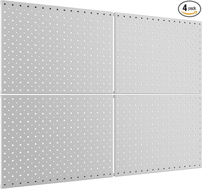 TORACK 4Pcs 12"x16" Metal Pegboard Panels by TORACK