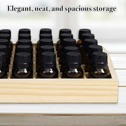 2 PCS Wooden Essential Oil Bottle Storage Box, Essential Oil Holder Detachable - Image 3