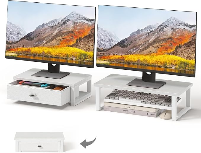 WOHOMO Dual Monitor Stand Riser by WOHOMO