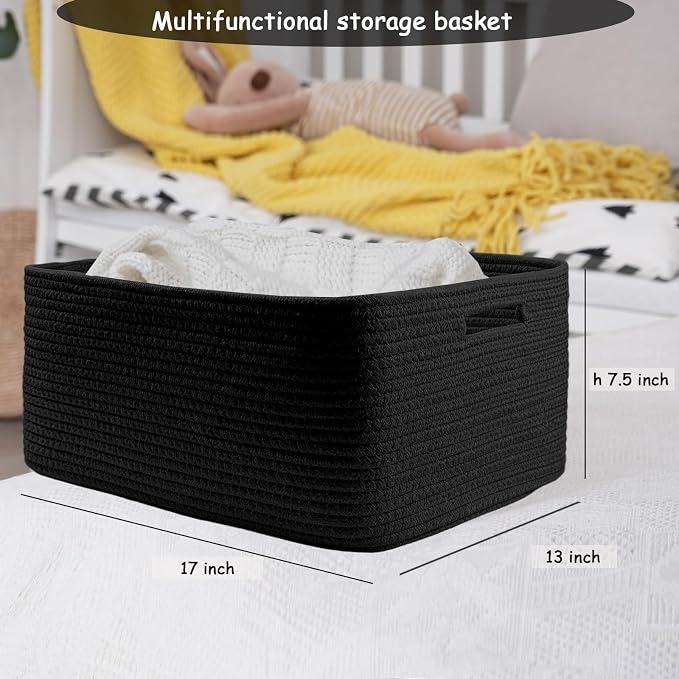 COMFY-HOMI 3 pcs Large Storage Baskets - Image 3