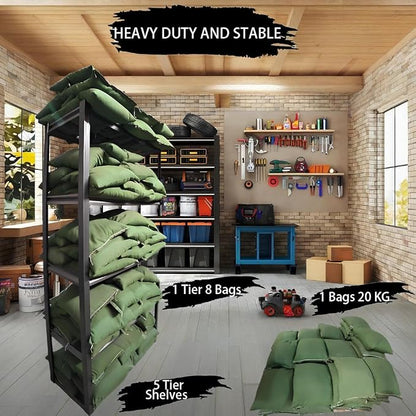 Standing Shelf Units Heavy Duty Storage Rack Industrial Wire Mesh Shelving - Image 8