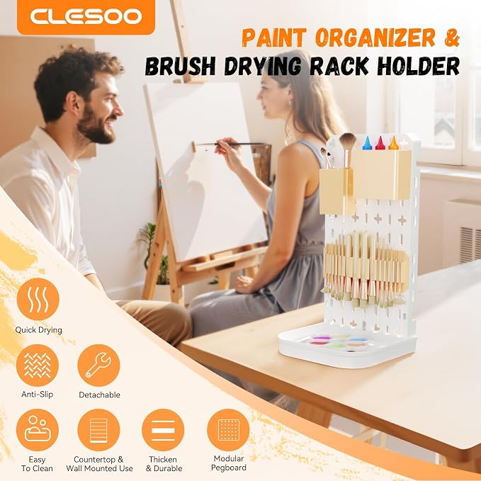 Paint Brush Holder Silicone Paint Brush Drying Rack - Image 3