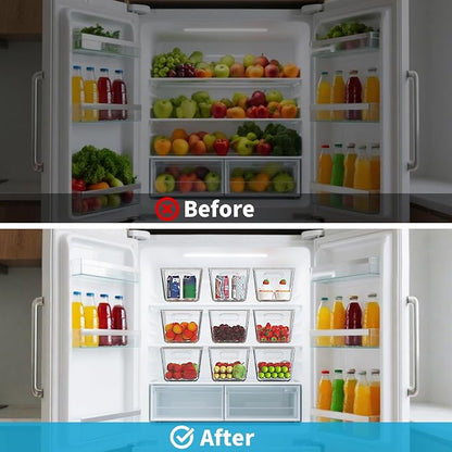 Clear Plastic Storage Bins, Pantry Organizers & Storage Containers, Cabinet - Image 6